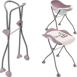 Support baignoire bébé camele'o poudre rose pas cher