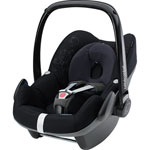 Siege auto pebble total black - groupe 0+ pas cher