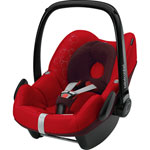 Siege auto pebble intense red - groupe 0+ pas cher