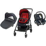 Poussette pack trio streety + mix & match bright red pas cher