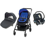 Poussette pack trio streety + mix & match rich blue pas cher