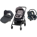 Poussette pack trio streety + mix & match stone grey pas cher
