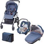 Poussette trio pack streety plus divine denim pas cher