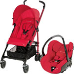 Poussette duo mila creatis intense red 2013 pas cher