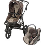 Poussette duo high trek creatis walnut brown 2013 pas cher