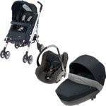 Poussette trio loola creatis total black 2013 pas cher