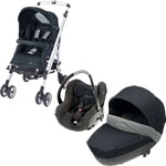Poussette trio loola up creatis total black 2013 pas cher