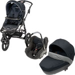 Poussette trio high trek creatis total black 2013 pas cher