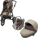 Poussette trio high trek creatis walnut brown 2013 pas cher