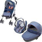 Poussette trio loola creatis divine denim 2013 pas cher