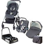 Poussette trio pack streety plus confetti+base offerte pas cher