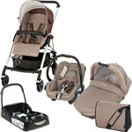 Poussette trio pack streety plus walnut brown+base offerte pas cher