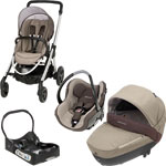Poussette trio elea walnut brown 2013 + base offerte pas cher