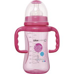Biberon sans bpa maternity poignées rose 270 ml pas cher