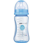 Biberon sans bpa maternity tétine silicone t1 bleu 270 ml pas cher