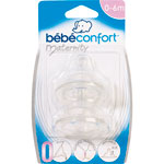 Lot de 2 tétines maternity silicone transition t0 base large pas cher