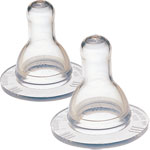 Lot de 2 tétines silicone 3 vitesses t2 pas cher