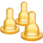 Lot de 3 tétines t2 3 vitesses latex pas cher