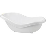 Baignoire bébé ergonomique avec vidange blanc pas cher