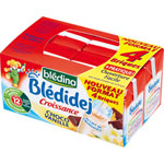 BLEDI'DEJ Croissance choco vanille 4x250 ml d�s 12 mois