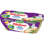 BLEDINER Risotto de courgettes gruy�re fondu 2 x 200 g d�s 8 mois