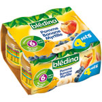 Pommes bananes myrtilles 130 g d�s 4 mois