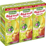 BLEDI FRUIT 100% Fruits pomme banane raisin 3 x 200 ml d�s 6 mois
