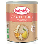 Bio céréales 3 fruits 220 g dès 6 mois pas cher