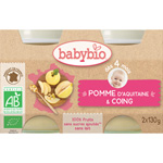 Bio pommes coings dès 4 mois pas cher