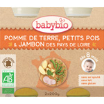 Menu du jour légumes et jambon 200 g dès 8 mois pas cher
