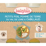 Menu du jour légumes et cabillaud 200 g dès 8 mois pas cher