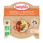 Mon p'tit plat légumes du soleil poulet basquaise riz 260 g dès 15 mois pas cher