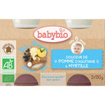 Bio crème aux fruits pomme - myrtille 130 g dès 6 mois pas cher