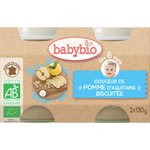 Bio crème aux fruits pomme - biscuit 130 g dès 6 mois pas cher