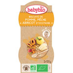 Bio mes biscuitées pomme pêche abricot 120 g dès 6 mois pas cher