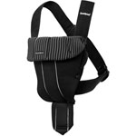 Porte bébé ventral original classic noir/rayures blanches pas cher