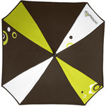 OMBRELLE CARREE CHOCOLAT / ANIS