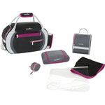 Sac à langer sport style black/hibiscus pas cher