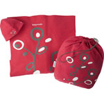 PORTE BEBE ECHARPE A NOUER ROUGE/GRIS