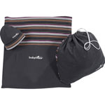 Porte bébé écharpe black/hibiscus pas cher