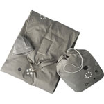 PORTE BEBE ECHARPE AVEC ANNEAU GRIS/NOIR