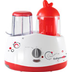 Robot de cuisine bebedelice rouge / gris pas cher