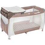 Lit pliant bébé silver dream taupe/amande pas cher