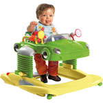 TROTTEUR 3 EN 1 JUMP ET GO VERT JAUNE