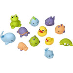 Jouet de bain bébé les amis du bain set mixte x12 pas cher