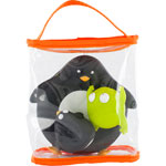 Jouets de bain bébé porte savon pingouin pas cher