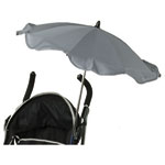 Ombrelle poussette anti uv triple flexible avec easy clip gris pas cher