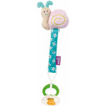 Attache sucette bobby bel oeil escargot turquoise pas cher