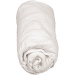 Drap housse bebe bambou 60 x 120 cm blanc pas cher