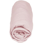 Drap housse bebe bambou 60 x 120 cm rose pale pas cher